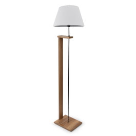 Opviq Lámpara de Pie de Madera AYD-3133 Crema